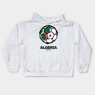 Algeria Football Country Flag Kids Hoodie